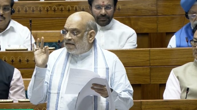 Union Home Minister Amit Shah spoke in Lok Sabha on Friday. Amit Shah