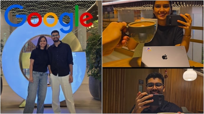 A techie couple's cute coffee dates at Google has won the internet. (Photo: Instagram) google coffee