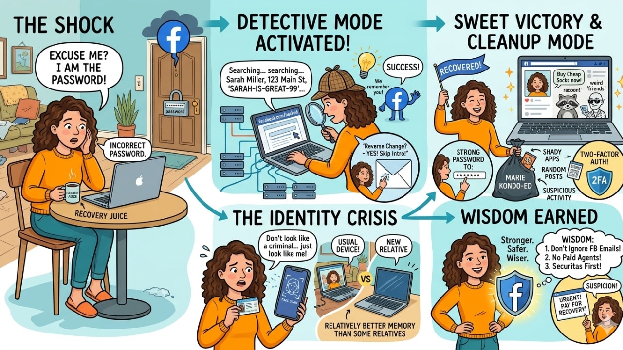 My Facebook got hacked, my password and email changed. Here is how I got it back