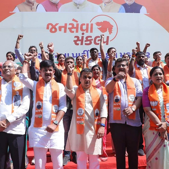 Feisty BJP, withered Congress, shaken AAP: Decoding the Gujarat civil poll scene