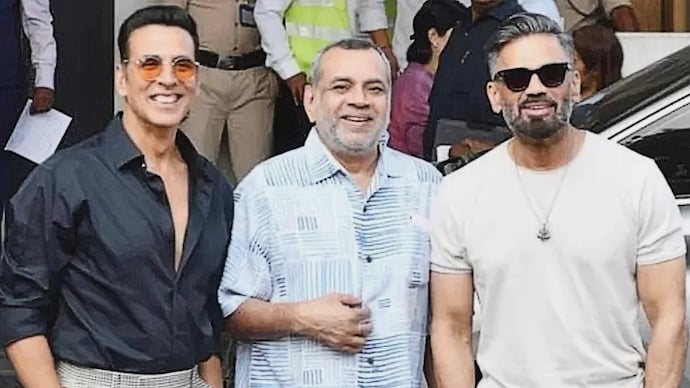 Akshay Kumar, Paresh Rawal and Sunil Shetty (Photo: Yogen Shah) Hera Pheri 3 in limbo: Priyadarshan's film derailed due to rights fight, writer walks out