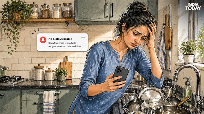 Amid the house help crisis in Delhi-NCR, residents are finding it difficult to secure help through instant service apps. house help crunch