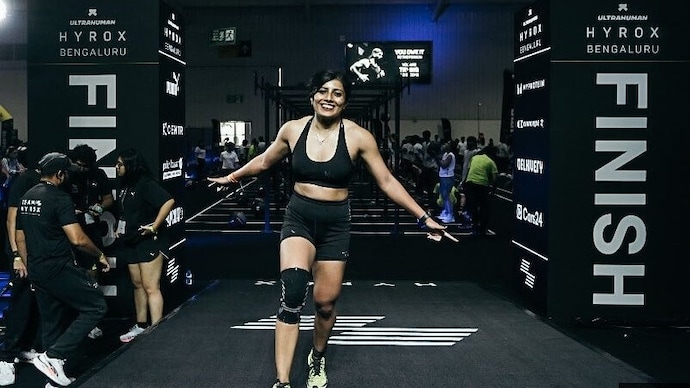 X via Divya George) hyrox india benglauru fitness ultramarathon lift run push pull workout urban gym basic exercises participants scam high cost expensive status symbol