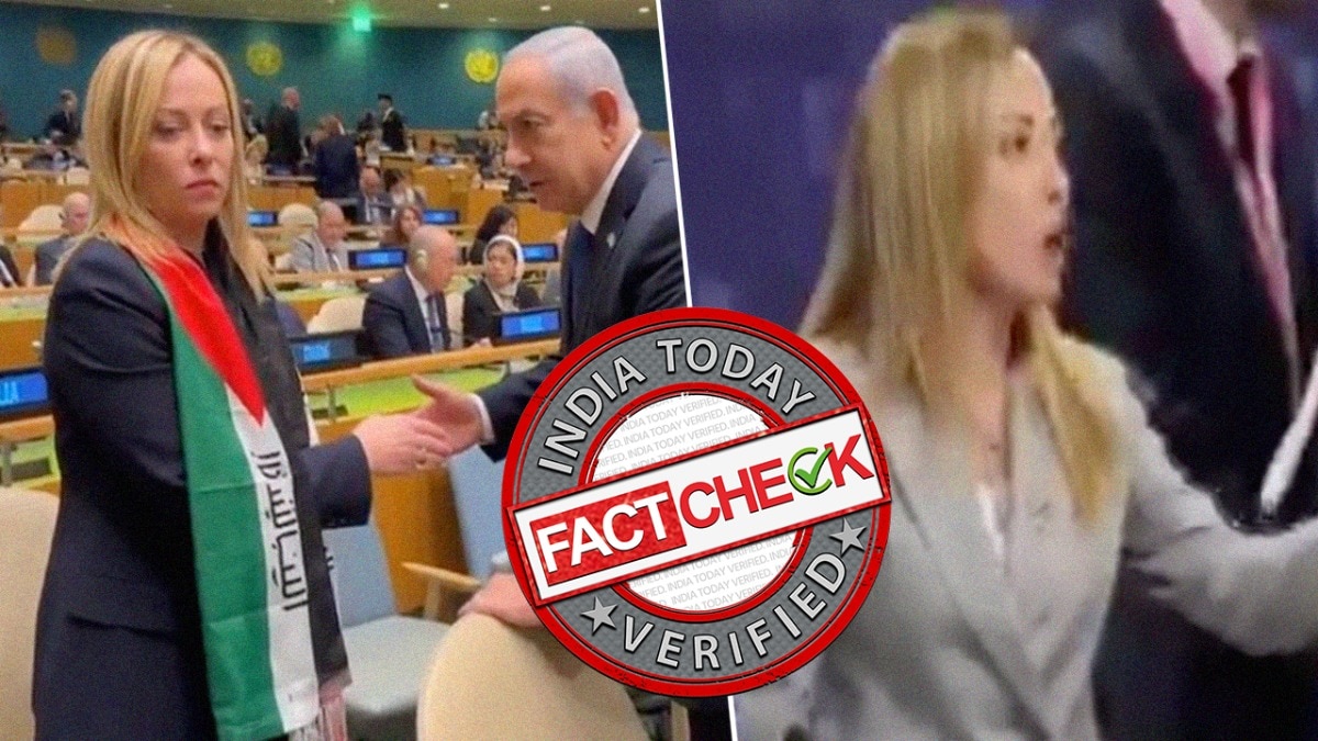 Fake videos falsely show Meloni snubbing Netanyahu