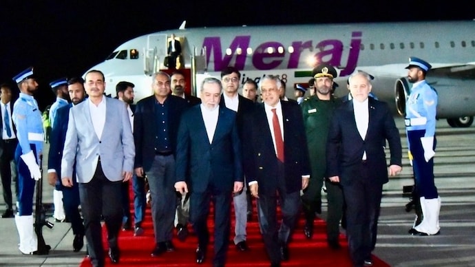 Iranian Foreign Minister Abbas Araghchi, along with a senior delegation, arrived in Islamabad on Friday. (Photo- X/@MIshaqDar50)