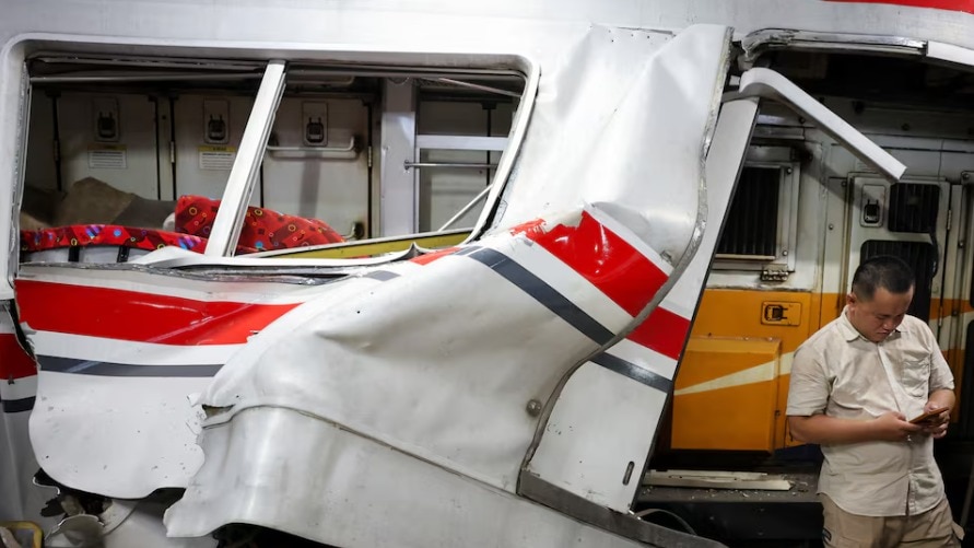 Two killed after two trains collide near Jakarta