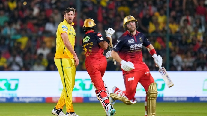 Jamie Overton had a rough day with the ball for CSK. Courtesy: AP Jamie Overton