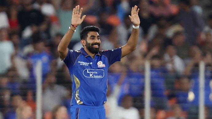 Jasprit Bumrah finally took a wicket in IPL 2026. Courtesy: Reuters Jasprit Bumrah