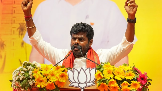 K Annamalai, former IPS officer, was Tamil Nadu BJP President. (Photo: PTI) K Annamalai, former IPS officer, was Tamil Nadu BJP President. (Photo: PTI)