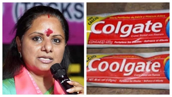 The BRS shared photos of original and lookalike products of popular consumer brands to attack K Kavitha for launching a separate party. K Kavitha
