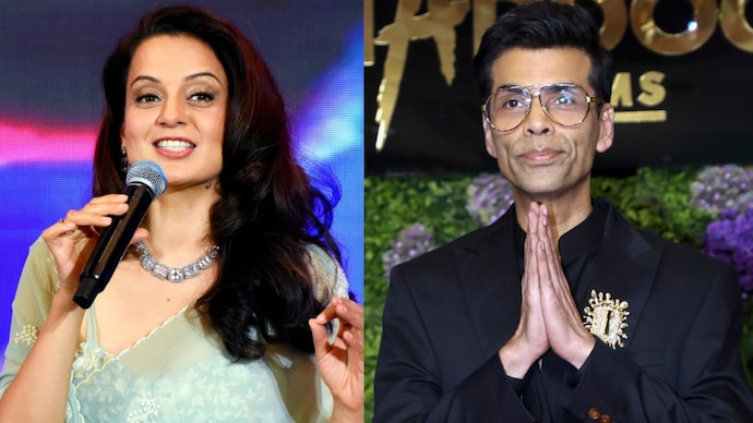 Kangana Ranaut (left) discusses her equation with Karan Johar (left) - Photo: PTI Kangana Ranaut believes Karan Johar is 'not a bad person, just superficial'