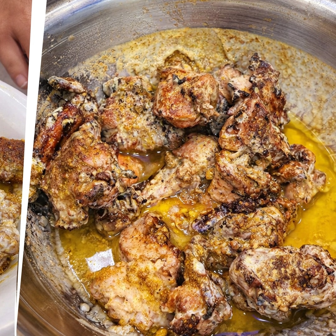 Kebabs and butter chicken.