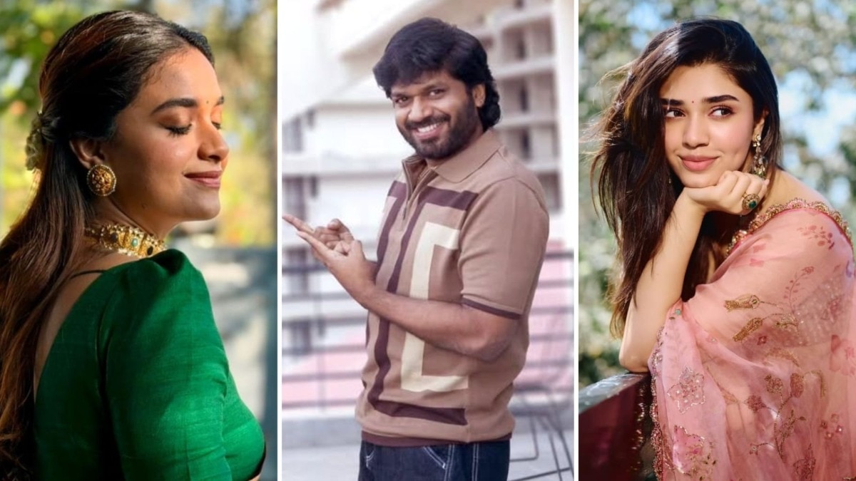 Krithi Shetty joins Anil Ravipudi’s next, Keerthy Suresh likely opposite Venkatesh. (Photo:Keerthy Suresh, Anil Ravipudi, Krith Shetty)