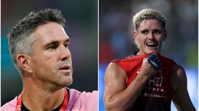 Pietersen wants Bethell to continue playing IPL over County Cricket. (Reuters Photo) Kevin Pietersen, Jacob Bethell