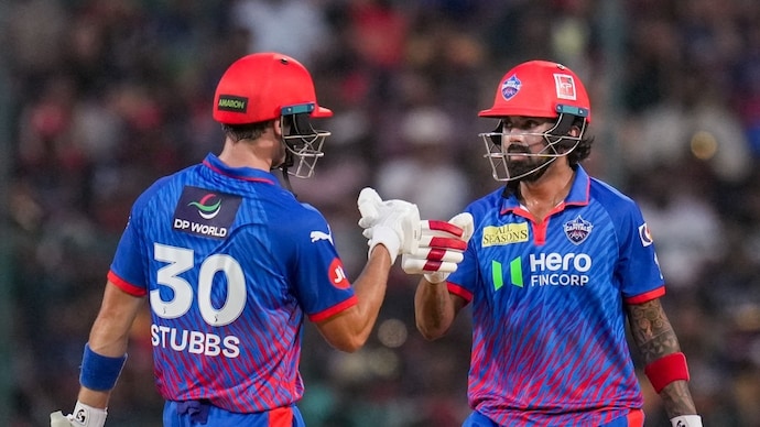 Tristan Stubbs and KL Rahul shone in Delhi Capitals' win over Royal Challengers Bengaluru (PTI Photo) KL Rahul and Tristan Stubbs