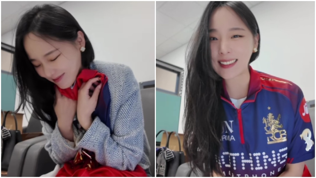 Korean woman unboxes RCB jersey, her reaction is just too adorable to miss