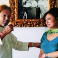 Late Bollywood superstar Rajesh Khanna and actor Anita Advani. Late Bollywood superstar Rajesh Khanna and actor Anita Advani.
