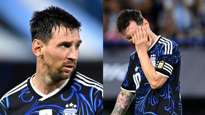 Lionel Messi was in tears against Zambia. Courtesy: Reuters Lionel Messi