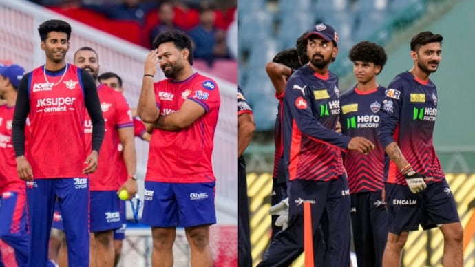 It's Rishabh Pant vs Axar Patel as Lucknow hosts LSG vs DC on Wednesday (PTI Photos) LSG vs DC