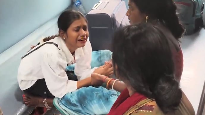 A footage, which shows victim's sister crying inconsolably after the incident, has sparked outrage online. Train mishap