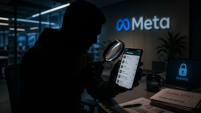 Representational image created using AI Meta looking at WhatsApp messages