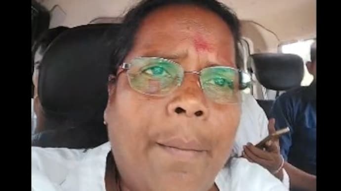 TMC MP Mitali Bag asked the Election Commission to "take responsibility", she accused the BJP of carrying out an unprovoked attack on TMC workers as well as a woman MP like her. (Screenshot of her Facebook Live) mitali bag