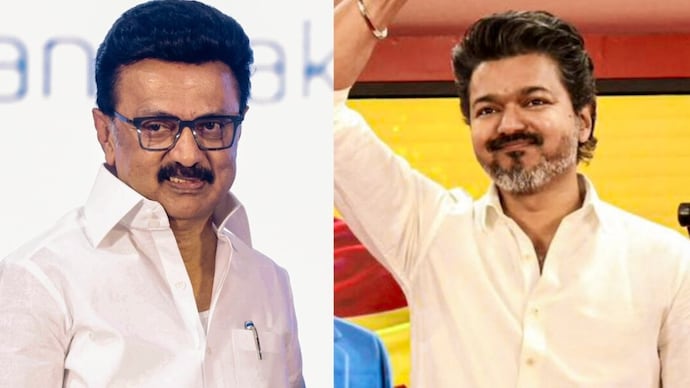 MK Stalin and Vijay MK Stalin and Vijay