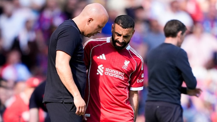 Salah suffered a hamstring injury vs Palace (Courtesy: AP) Mohamed Salah