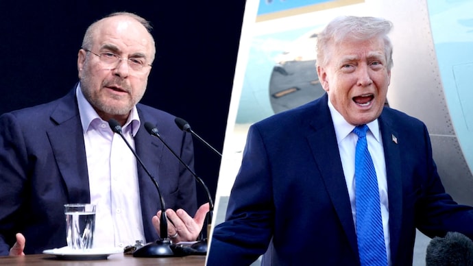 Reuters) Mohammad Bagher Ghalibaf, Donald Trump