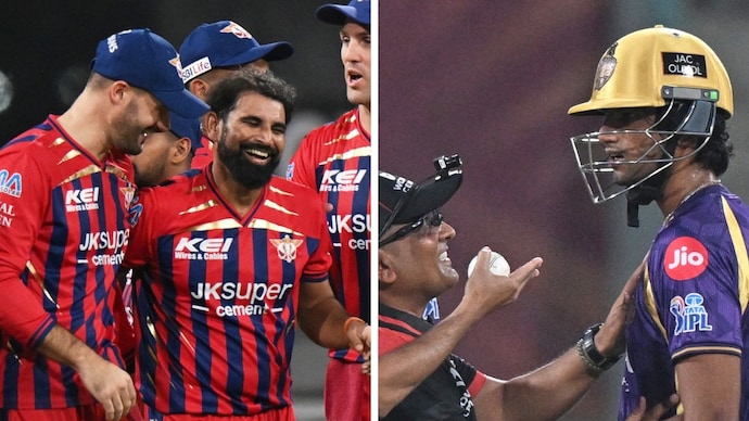 Shami was given a special award for the Raghuvanshi dismissal (Courtesy: AP) Mohammed Shami, Angkrish Raghuvanshi