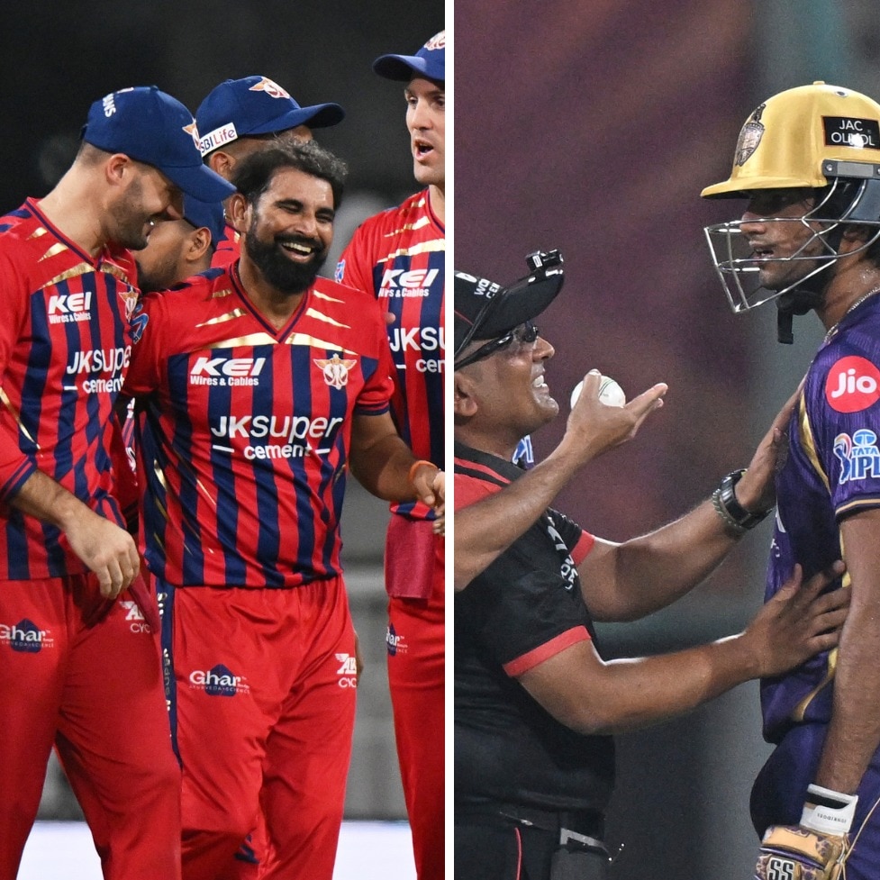 Best IQ award? LSG anger KKR fans with honour for Shami for Raghuvanshi wicket