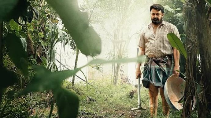 Mohanlal as Georgekutty in the new poster of Drishyam 3. (Photo credit: Instagram/Mohanlal) Mohanlal