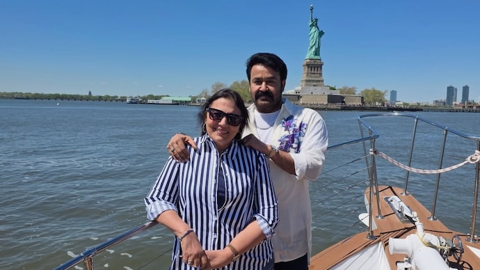 Mohanlal celebrated his 38th wedding anniversary with a heartfelt note. (Photo credit: Instagram/Mohanlal) Mohanlal