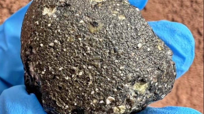 The mineral was discovered in a lunar meteorite. (Photo: CMSA) Moon mineral
