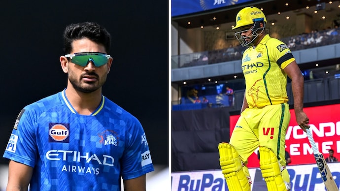 Mukesh Choudhary features for CSK days after his mother's passing. (Image: Reuters, X/@ChennaiIPL) Mukesh Choudhary