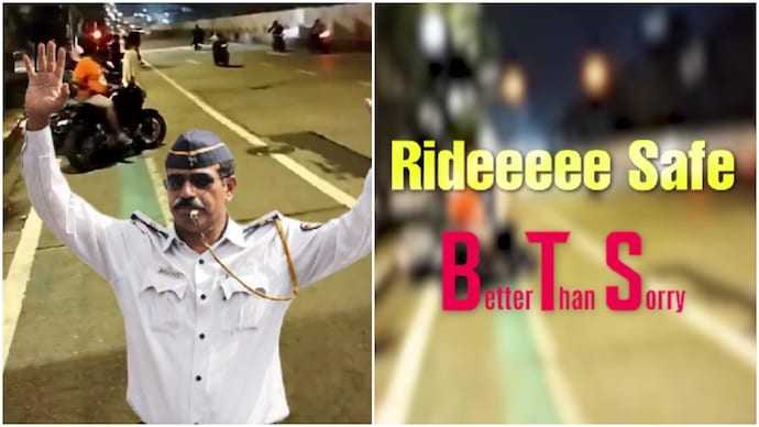 Mumbai Police shares ‘no 2.0 to life’ message as BTS comeback trends online (Photos: @mumbaipolice/Instagram) Mumbai Police shares ‘no 2.0 to life’ message as BTS comeback trends online