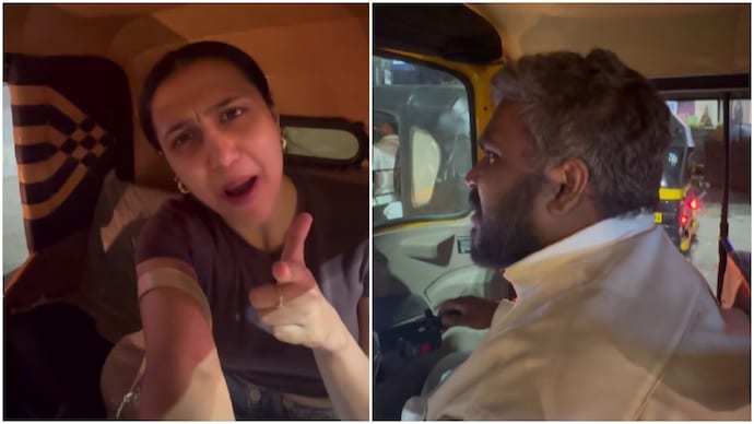Mumbai woman, Swiftie auto-driver's musical Black Space duet is too wholesome to miss (Photos: @nammyabhasin/Instagram) Mumbai woman, Swiftie auto-driver's musical Black Space duet is too wholesome to miss