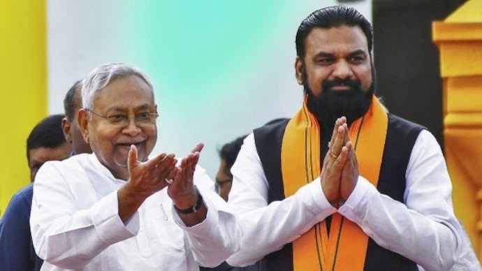 Bihar CM Nitish Kumar and his deputy Samrat Chaudhary (Photo-PTI) nitish kumar bihar bjp samrat choudhary new cm race