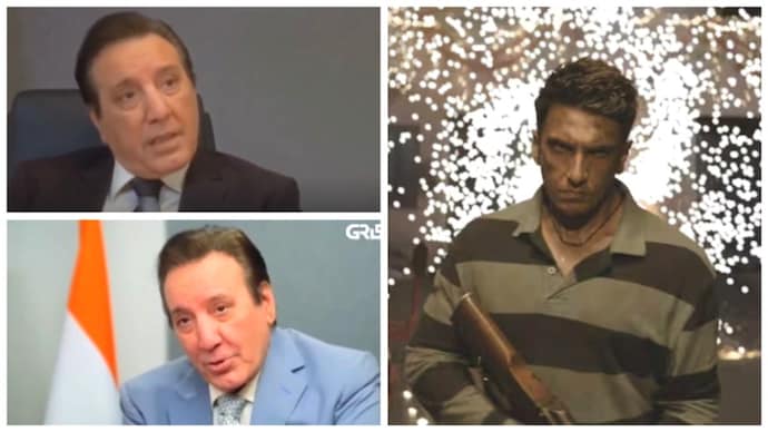 Social media users made fun of the Pakistani show by calling it a copy of Aditya Dhar's Dhurandhar. (Photo: Screenshot/Youtube) Pakistani bigwigs take over Indian social media!