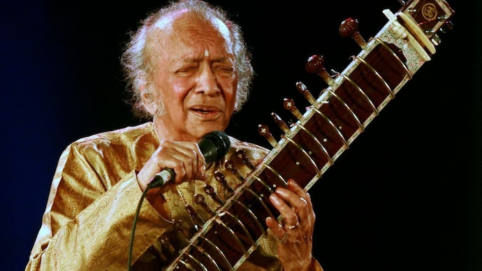 Pandit Ravi Shankar on the sitar, the instrument he carried from the courts of India to the stages of the world. Its distinctive blooming sound, its sympathetic resonance, and its very name, all trace back to Persia. (Photo: Reuters) Pandit Ravi Shankar on the sitar, the instrument he carried from the courts of India to the stages of the world. Its distinctive blooming sound, its sympathetic resonance, and its very name all trace back to Persia. (Photo: Reuters)