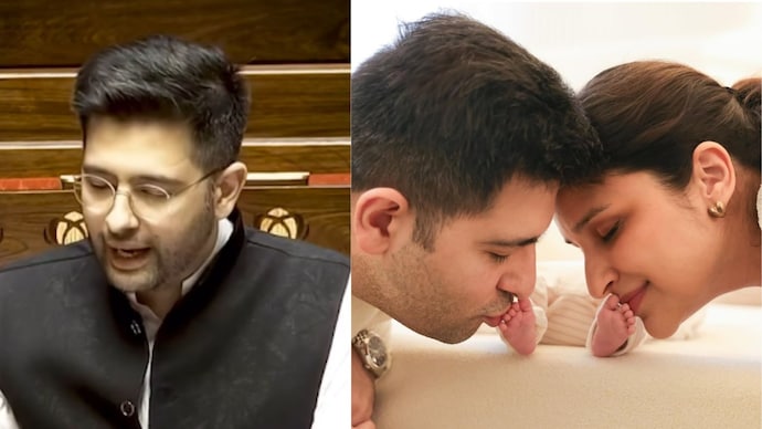 Raghav Chadha and Parineeti Chopra in frame. (Photo: Instagram/Parineetichopra)