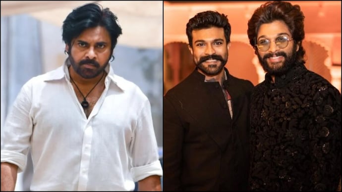 Ram Charan and Allu Arjun wished Pawan Kalyan speedy recovery. Pawan Kalyan, Ram Charan, Allu Arjun