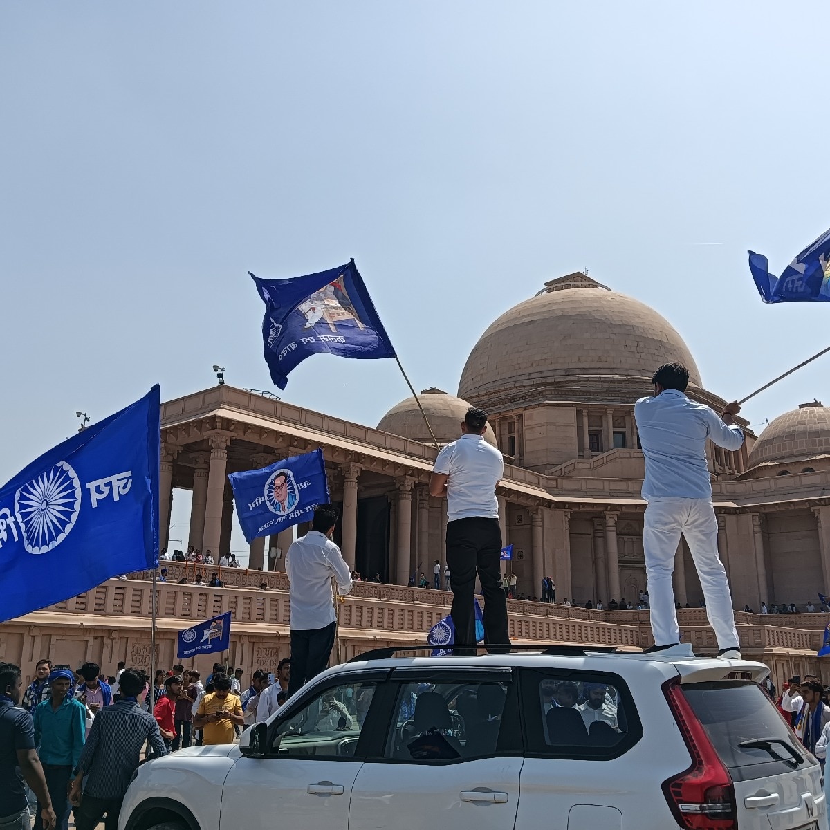 I was at Ambedkar's birthday bash in Noida, saw biryani, bikes edge out politics