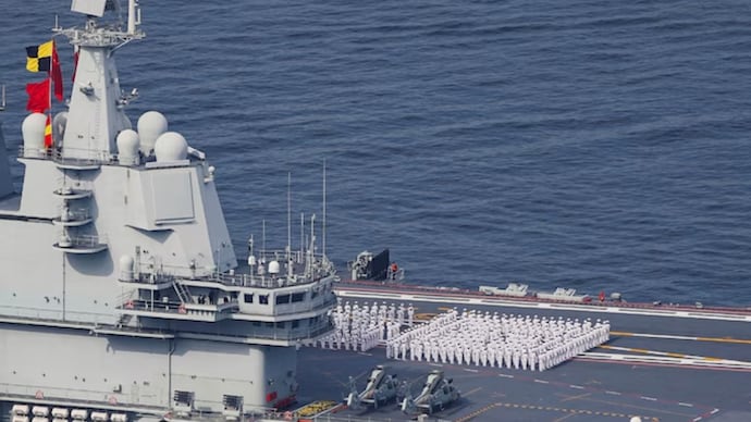 Representative photo PLA Navy aircraft carrier Shandong sails into Hong Kong. (File Photo: Reuters)