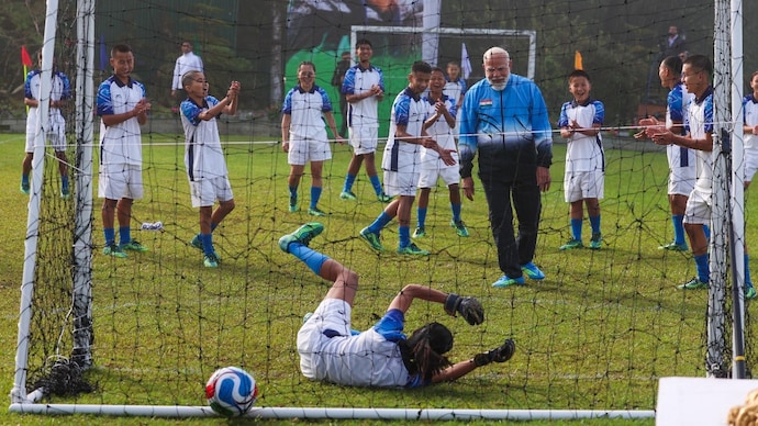 PM Modi Plays Football in Sikkim: Political Message Amid Bengal Campaign?