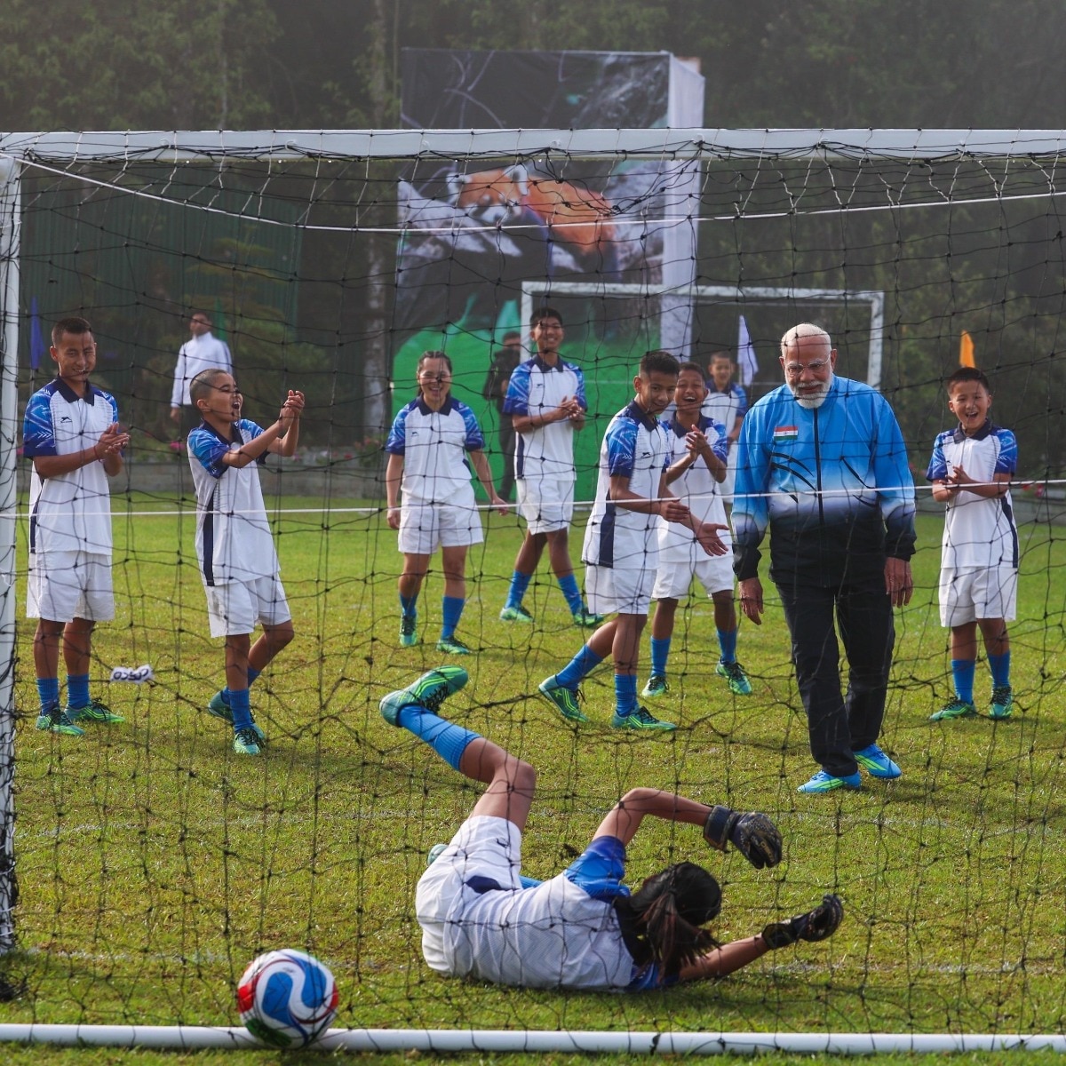 PM Modi bends it like Beckham in Sikkim but message is for Bengal
