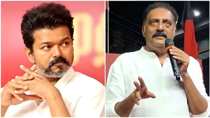 Prakash Raj criticized Vijay's political debut, questioning the 'cinema model' approach. Prakash Raj took a dig at Vijay