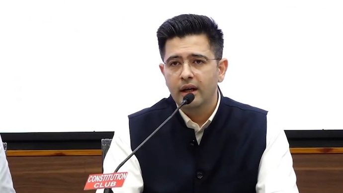 Raghav Chadha said the party he had "nurtured with blood and sweat" had strayed from its founding principles. Raghav Chadha
