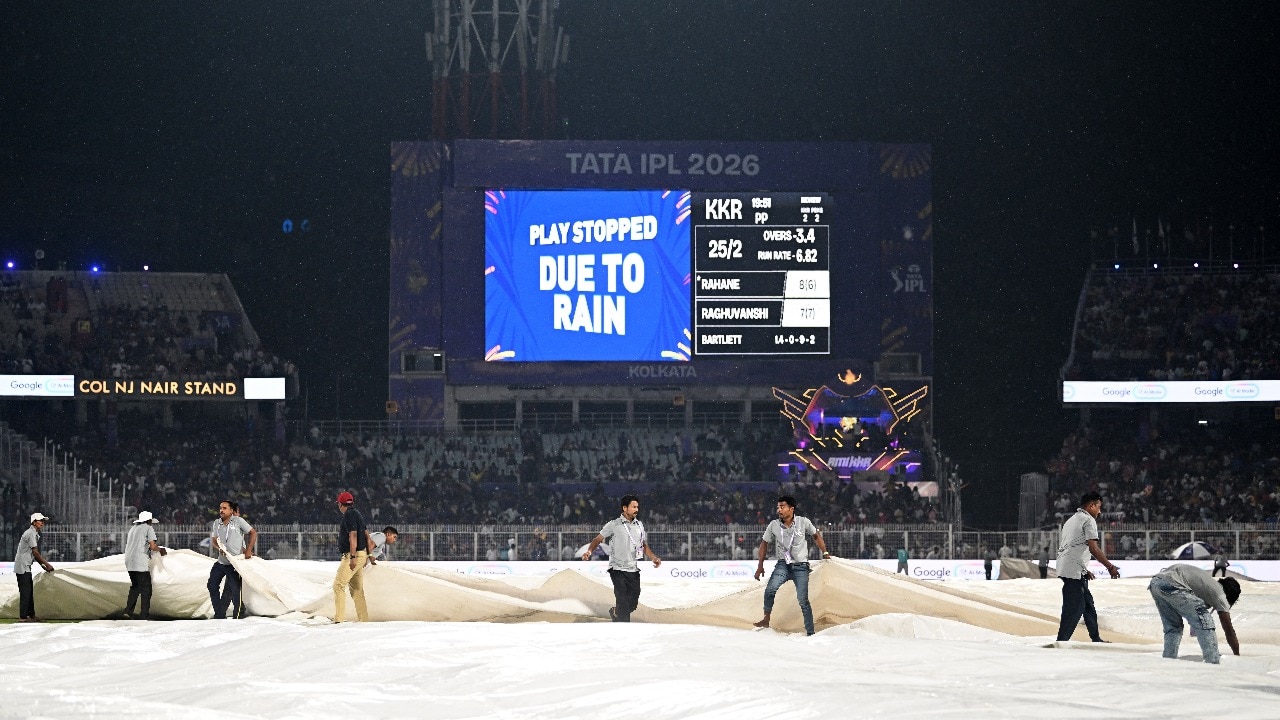 Heavenly intervention: Rain washes away KKR's toss blunder vs PBKS in Kolkata