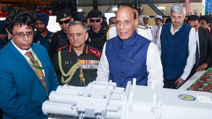 Rajnath Singh laid the foundation stone for a Large Cavitation Tunnel at Naval Science and Technological Laboratory. Rajnath Singh